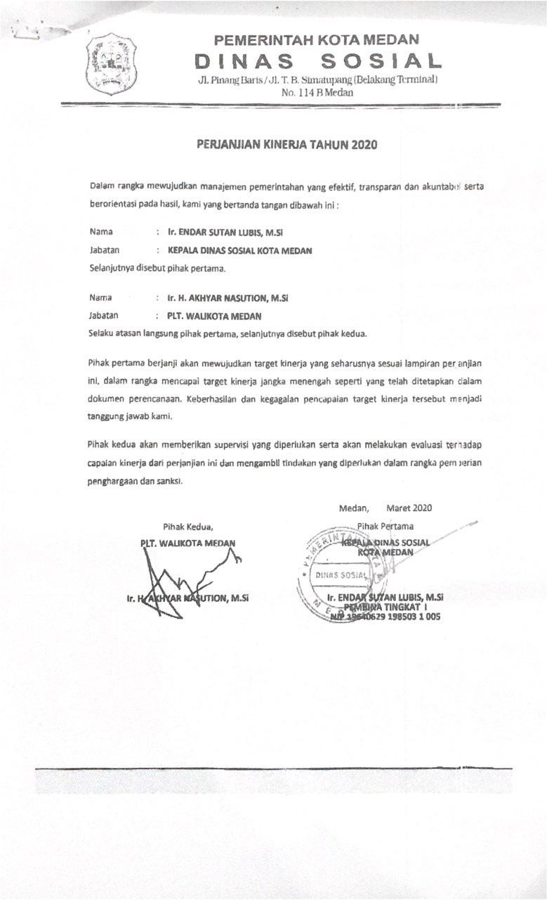 PERJANJIAN KINERJA SMP Diponegoro 2